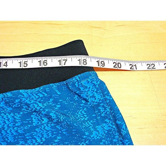 Mens Lululemon Athletica Athletic Shorts Blue Printed Elastic Waist Size XXL - Picture 6 of 11